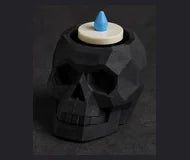 Skull candle clicker — generated design concept, not a printed sample
