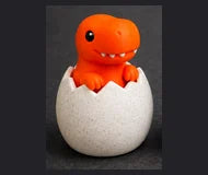 Orange dinosaur — generated design concept, not a printed sample
