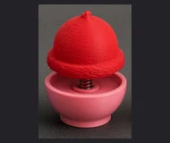 Red ice cream — generated design concept, not a printed sample